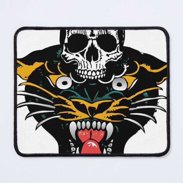 Item preview, panthere tattoo skull black skull old school designed and sold by Achille3777.