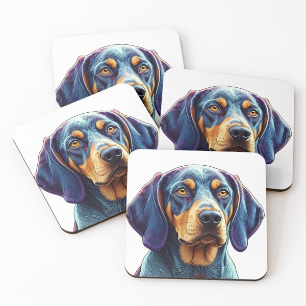 Item preview, Bluetick Coonhound Dog With Rainbow Hue designed and sold by Pattern Unhinged.