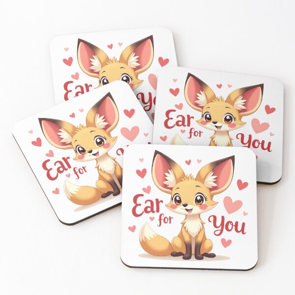 Item preview, Cute Valentine Fox - Ear for You designed and sold by Bulwshop.