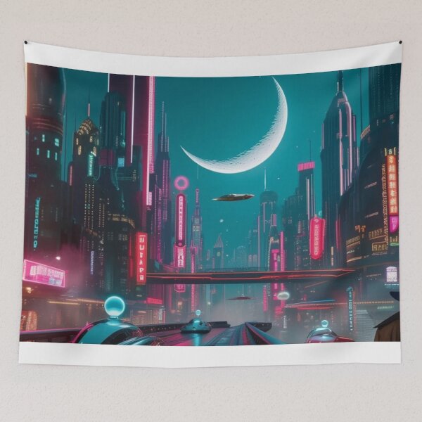 Item preview, Neon Horizons: A Future with Retro Roots designed and sold by eXtraHumans.