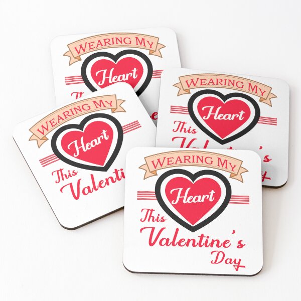 Item preview, Wearing My Heart This Valentine’s Day - Cute Love Gifts designed and sold by PrintSparkDesigns.