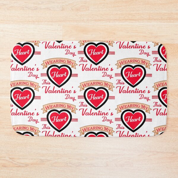 Item preview, Wearing My Heart This Valentine’s Day - Cute Love Gifts designed and sold by PrintSparkDesigns.