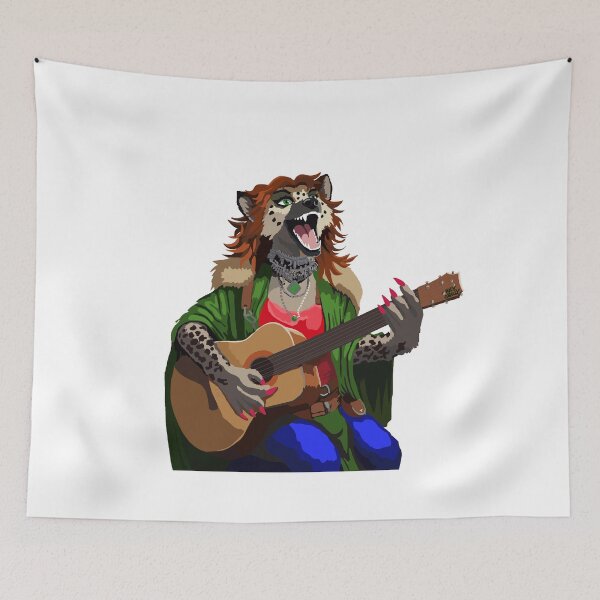 Item preview, Gnancy Gnoll, still singing 2025 designed and sold by KlakkDrawsStuff.