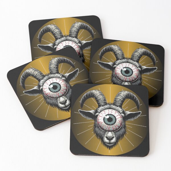 Item preview, Behold the Eye of the Goat - Staring Contest Champ I designed and sold by CritHitShop.