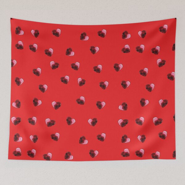 Item preview, Red Valentine Heart-red pattern 1 designed and sold by StudioViArt.