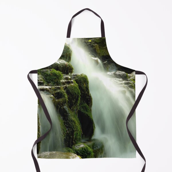Item preview, Moss-Covered Waterfall Nature Art Print designed and sold by MajikFlower.