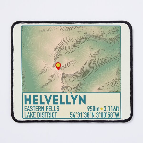 Item preview, Helvellyn Lake District Hiking Cumbria Sticker T-Shirt 01 designed and sold by OuterShellUK.