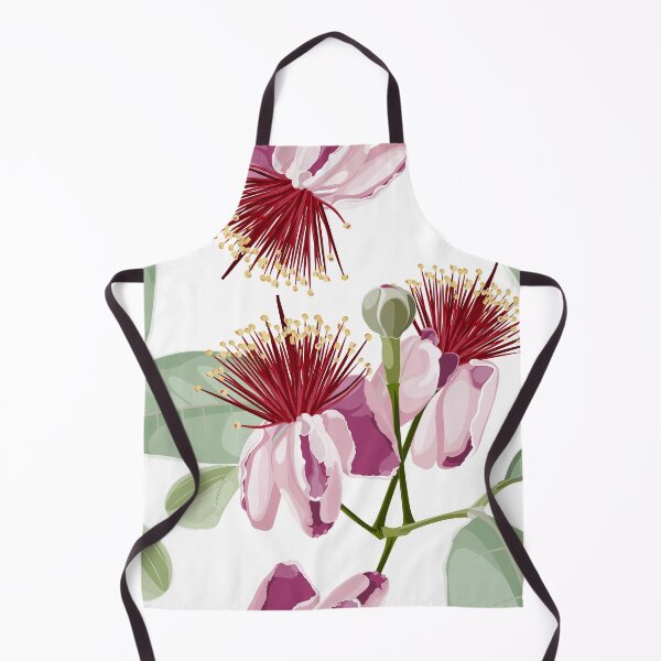 Item preview, Feijoa blooming flowers and exotic leaves with leaves illustration. designed and sold by MatyKotiv.