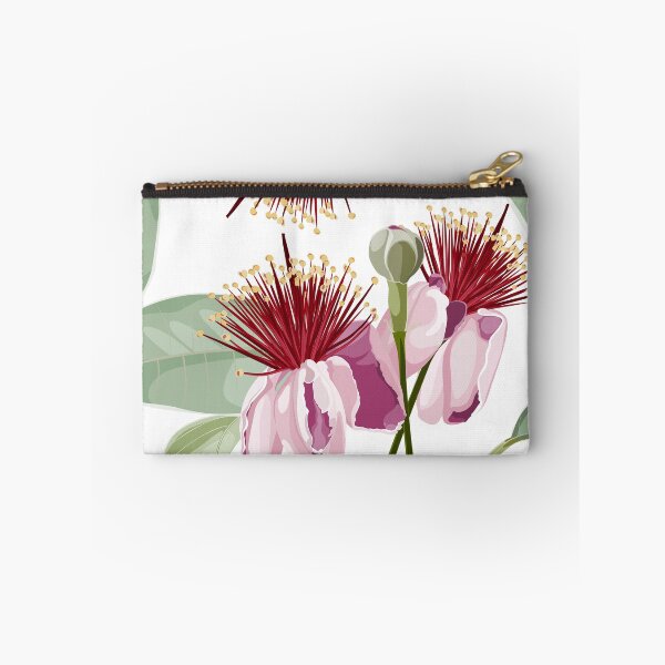 Item preview, Feijoa blooming flowers and exotic leaves with leaves illustration. designed and sold by MatyKotiv.