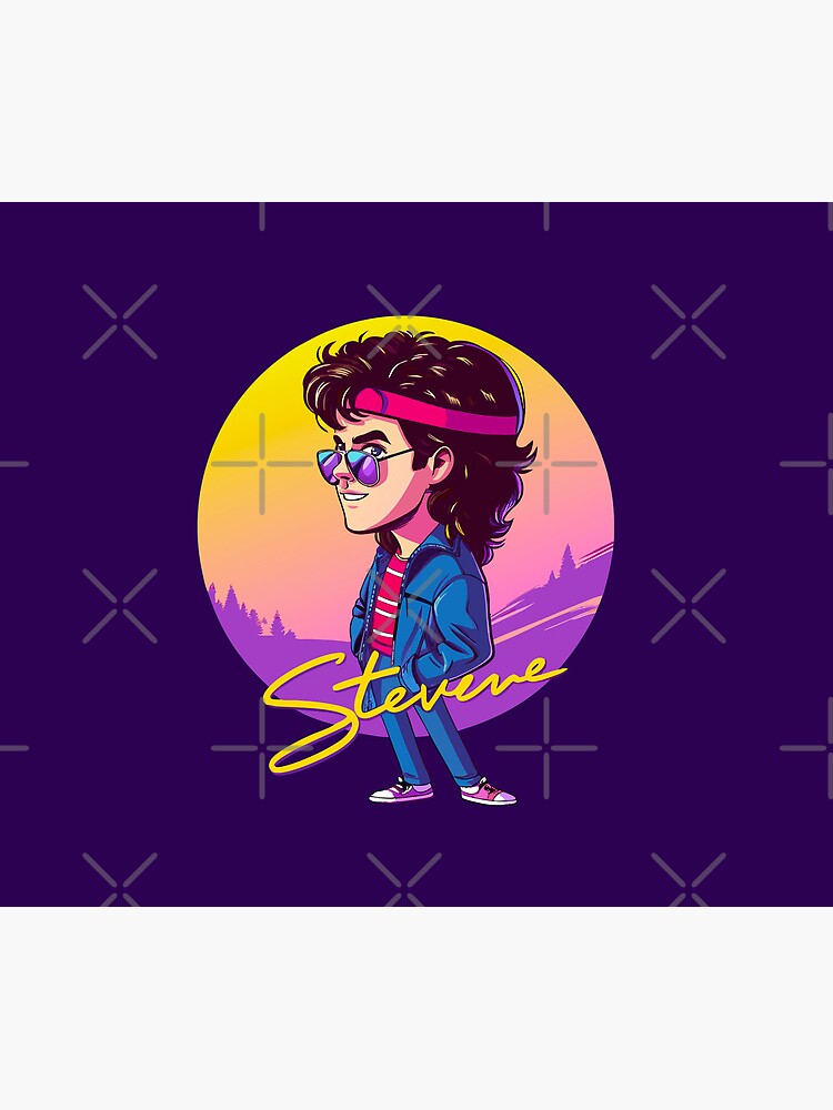Thumbnail 5 of 5, Mouse Pad, Stranger Things Steve harrington designed and sold by timegraf.