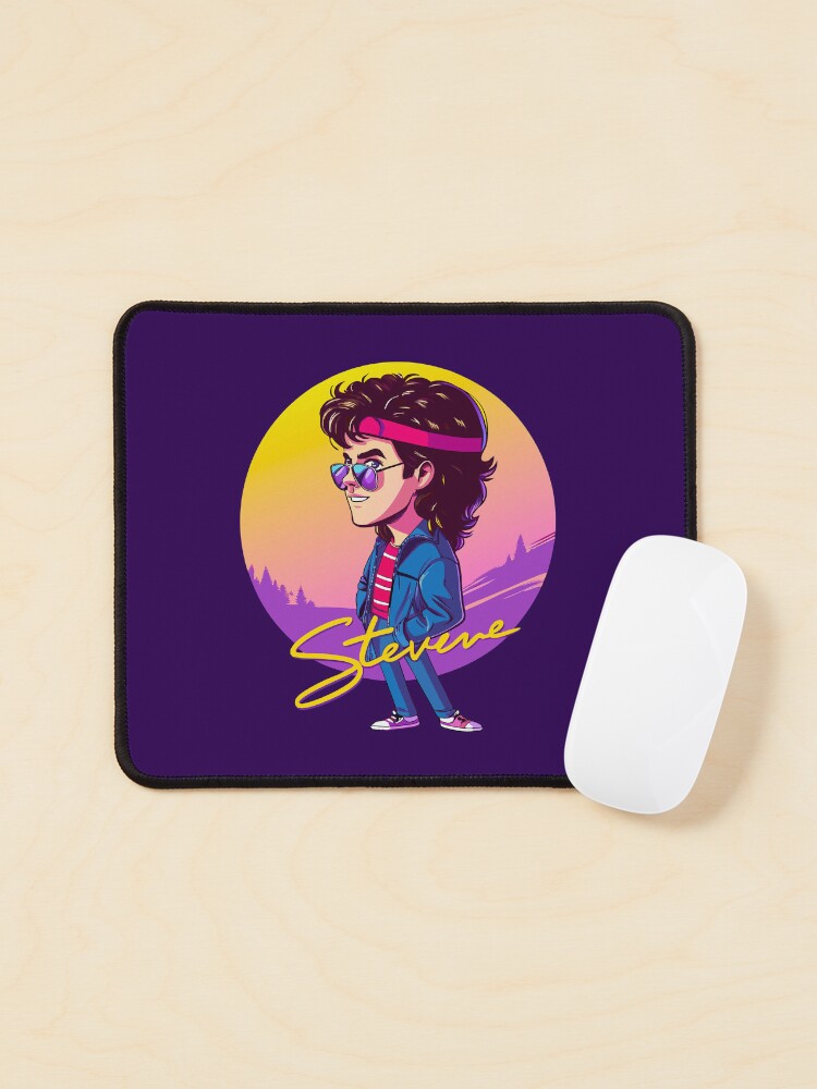 Thumbnail 1 of 5, Mouse Pad, Stranger Things Steve harrington designed and sold by timegraf.