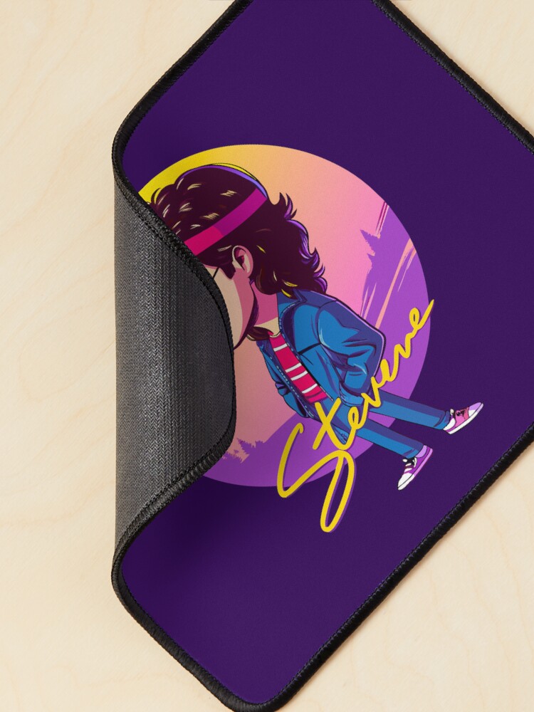 Thumbnail 2 of 5, Mouse Pad, Stranger Things Steve harrington designed and sold by timegraf.