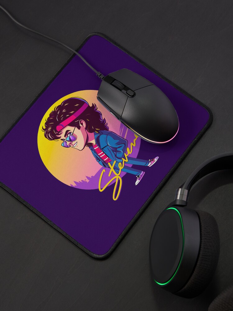 Thumbnail 4 of 5, Mouse Pad, Stranger Things Steve harrington designed and sold by timegraf.
