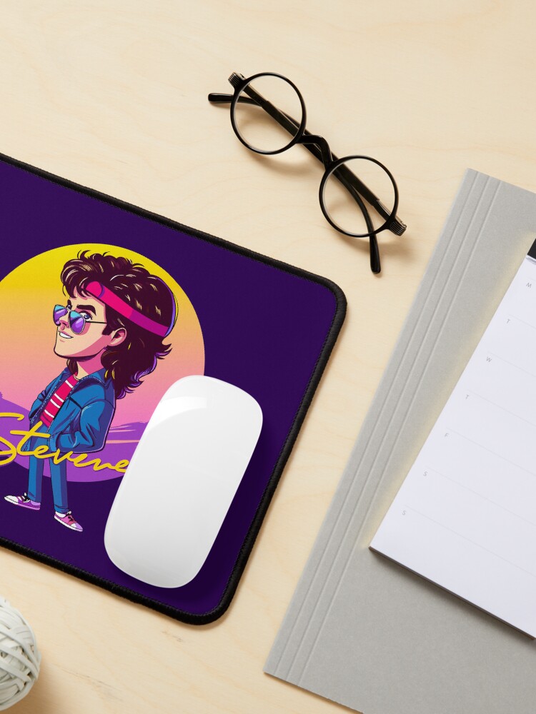 Thumbnail 3 of 5, Mouse Pad, Stranger Things Steve harrington designed and sold by timegraf.