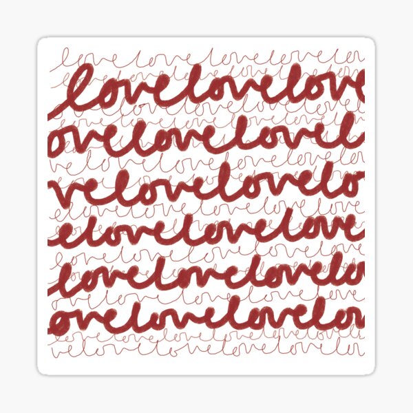 Item preview, Love me in cursive designed and sold by Yarning4Plants.