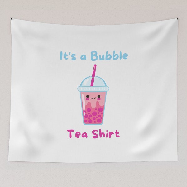 Item preview, Bubble tea shirt colorful pink and blue designed and sold by Treenity.