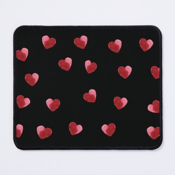 Item preview, Red Valentine Heart-black pattern 2 designed and sold by StudioViArt.