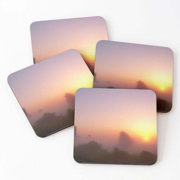 Item preview, Pastel Orange and Pink Sunrise Above Morning Mists designed and sold by MajikFlower.