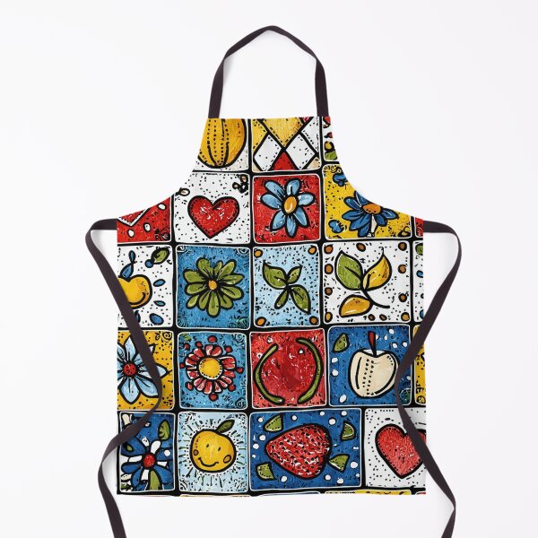 Item preview, Brightly colored ceramic-style tile illustration designed and sold by Piotrek0001.
