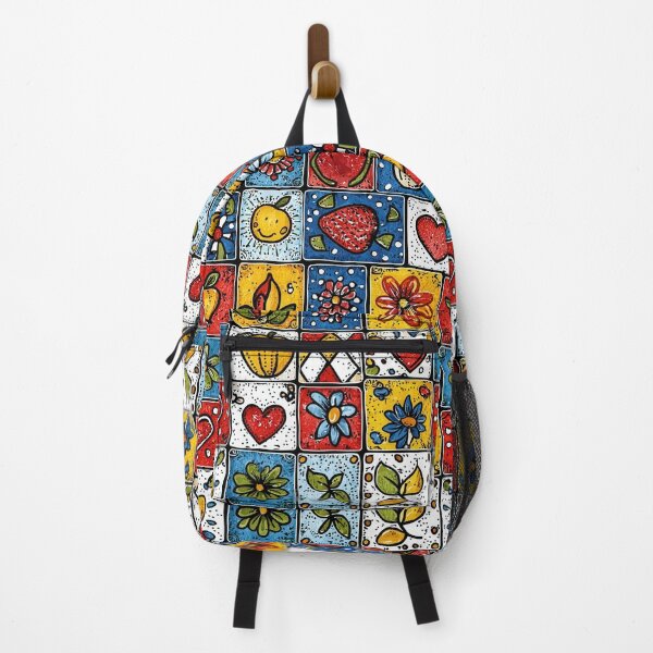 Item preview, Brightly colored ceramic-style tile illustration designed and sold by Piotrek0001.