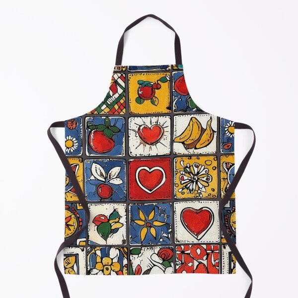 Item preview, Playful floral and fruit design on tiles designed and sold by Piotrek0001.