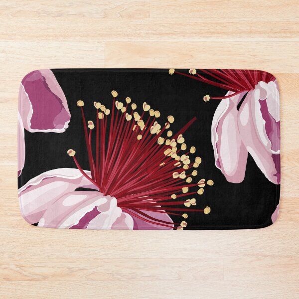Item preview, Seamless pattern background with  feijoa blooming flowers. designed and sold by MatyKotiv.