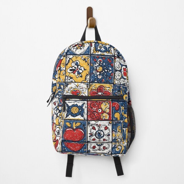 Item preview, Folk-style square tiles with bright patterns designed and sold by Piotrek0001.