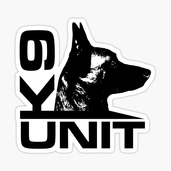 Item preview, K-9 Unit  -Police Dog Unit- Malinois designed and sold by k9printart.
