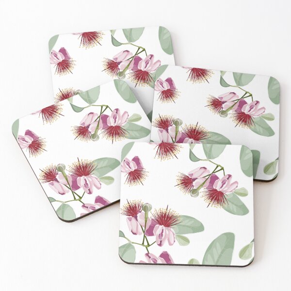 Item preview, Seamless pattern background with  feijoa blooming flowers and leaves with leaves. designed and sold by MatyKotiv.