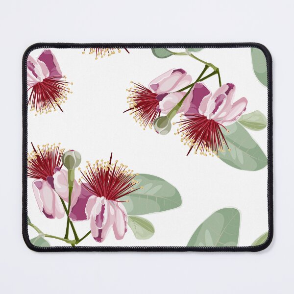 Item preview, Seamless pattern background with feijoa blooming flowers and leaves with leaves. designed and sold by MatyKotiv.