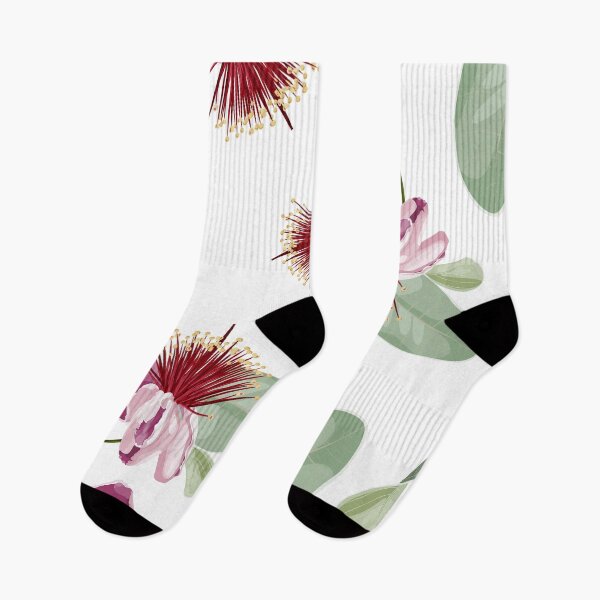 Item preview, Seamless pattern background with  feijoa blooming flowers and leaves with leaves. designed and sold by MatyKotiv.