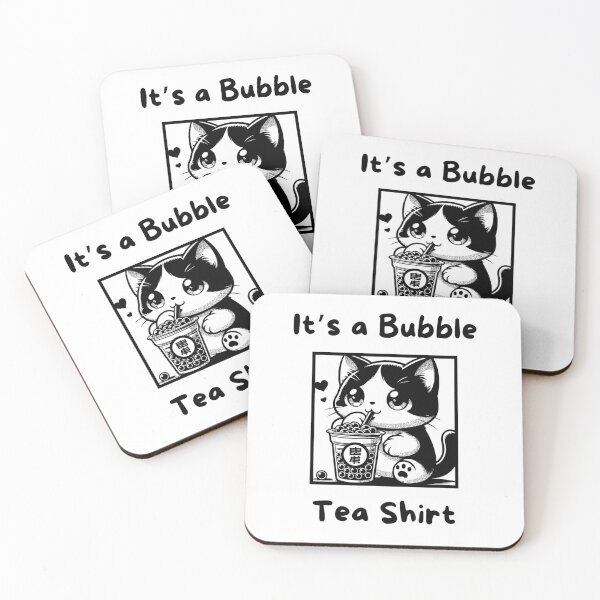 Item preview, Bubble tea shirt cute cat designed and sold by Treenity.