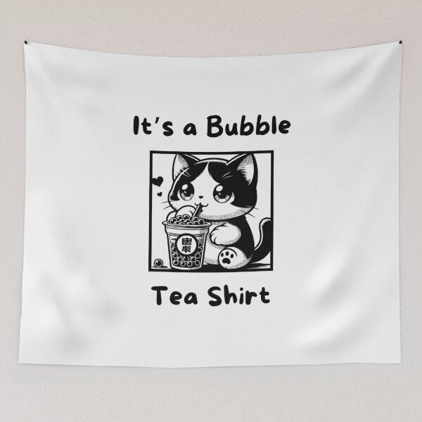 Item preview, Bubble tea shirt cute cat designed and sold by Treenity.