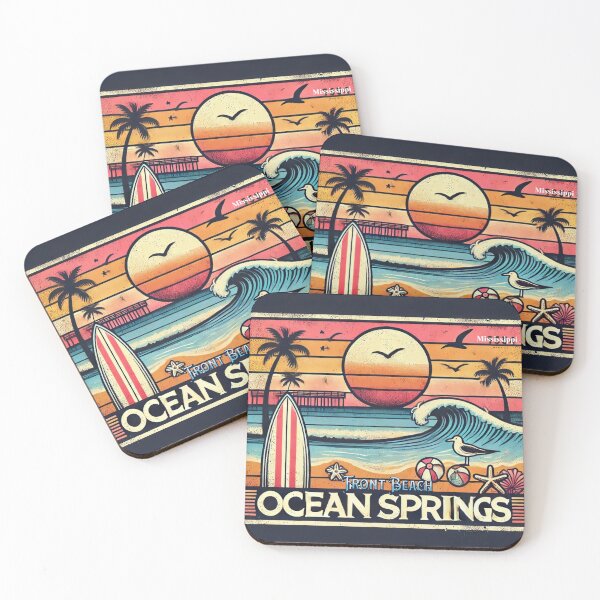 Item preview, Front Beach Ocean Springs Mississippi  designed and sold by NorfolkHouseLLC.