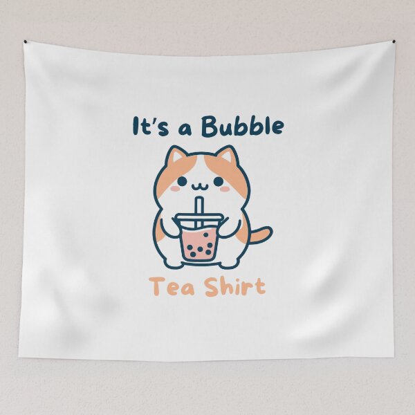Item preview, Bubble tea shirt colorful cute cat  designed and sold by Treenity.