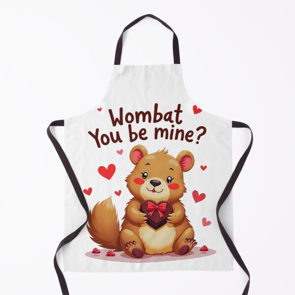 Item preview, Adorable Valetine Wombat - Wombat You Be Mine? designed and sold by Bulwshop.