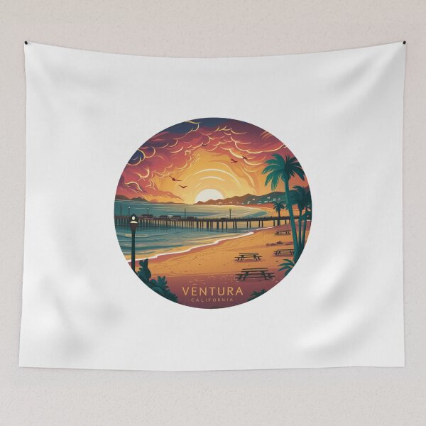 Item preview, Ventura California - Sunset Serenity at Ventura Pier designed and sold by CircinusStore.