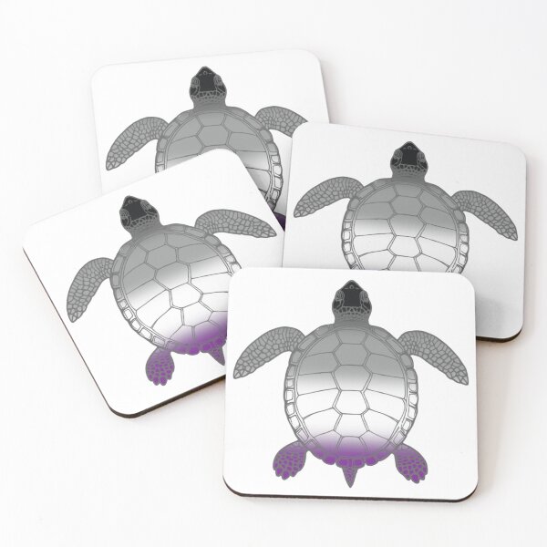 Item preview, Vibrant Asexual Pride Turtle Illustration designed and sold by Travelslightly.