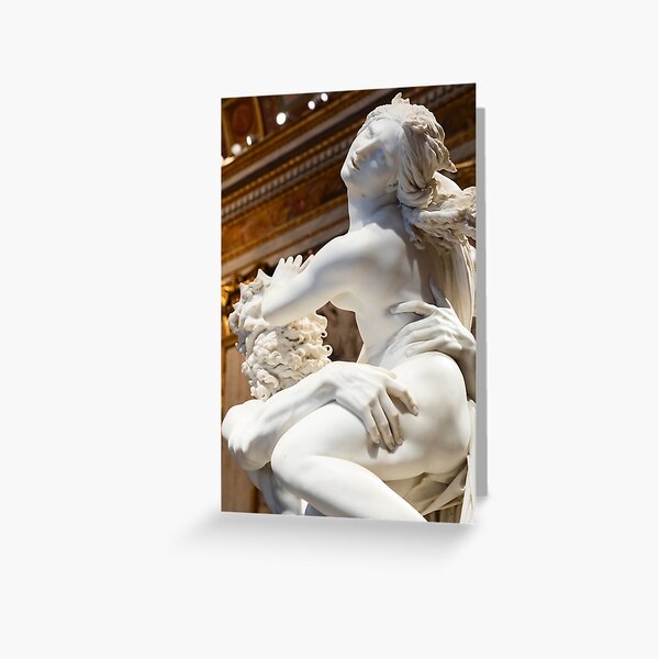 Item preview, Rome, Italy - Borghese Gallery - The rape of Proserpina, by Gian Lorenzo Bernini, 1622 - white Carrara marble statue designed and sold by Paolo Modena Photography    -   Fine Italian Art.