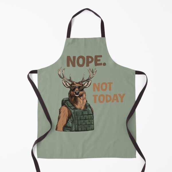 Item preview, Nope Not Today Deer with bulletproof vest designed and sold by Beltschazar.