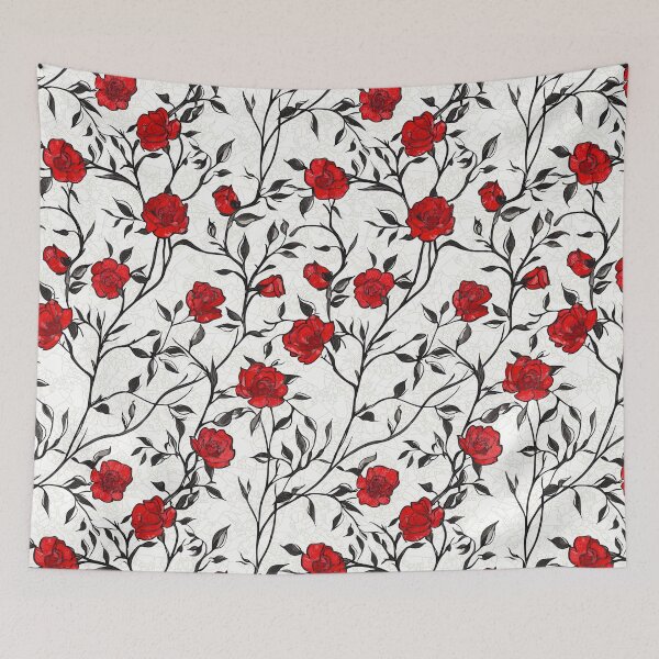 Item preview, Colorful floral illustrations with artistic interpretations designed and sold by Piotrek0001.