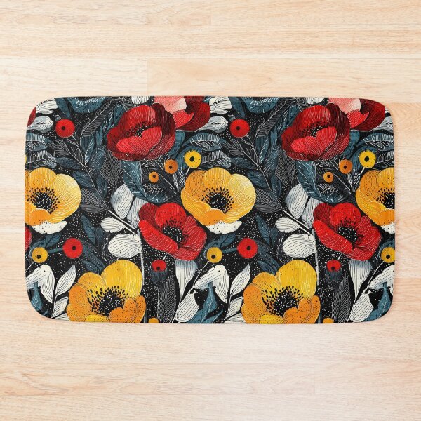 Item preview, Unique floral motifs with bold artistic style designed and sold by Piotrek0001.