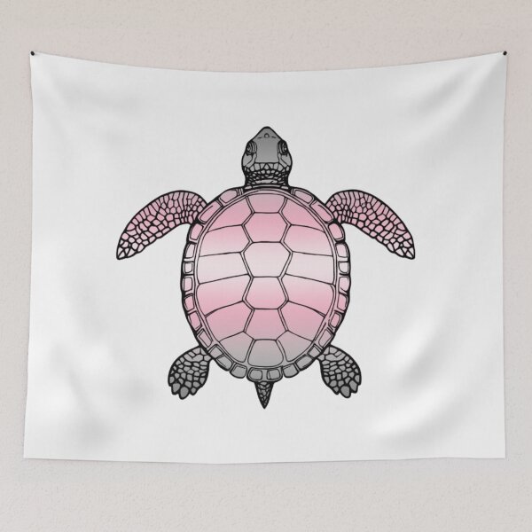Item preview, Vibrant Demigirl Pride Turtle Illustration designed and sold by Travelslightly.