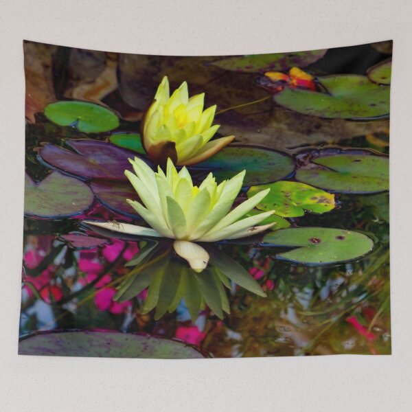 Item preview, Water Lily Reflected on a Tranquil Pond Artwork designed and sold by MajikFlower.