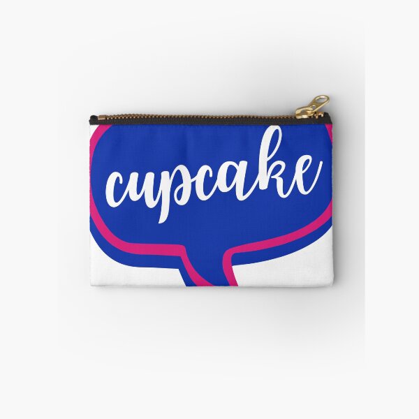 Item preview, Caitlin Nickname Cupcake Speech Bubble Sticker Pink and Blue designed and sold by Studio Xync.