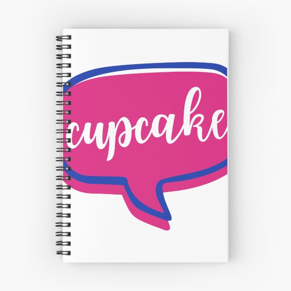 Item preview, Caitlin Nickname Cupcake Speech Bubble Sticker Blue and Pink designed and sold by Studio Xync.
