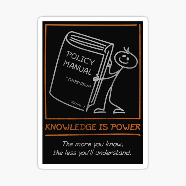 Item preview, DEMOTIVATION 06 - Knowledge is Power designed and sold by Sticksy Malone.