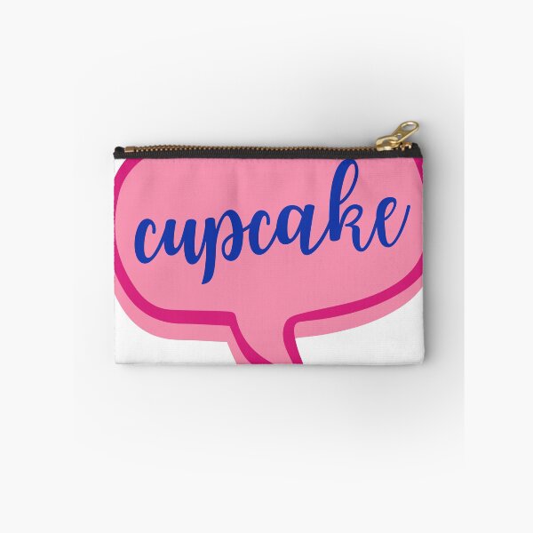 Item preview, Caitlin Nickname Cupcake Speech Bubble Sticker Pink and Blue 2 designed and sold by Studio Xync.