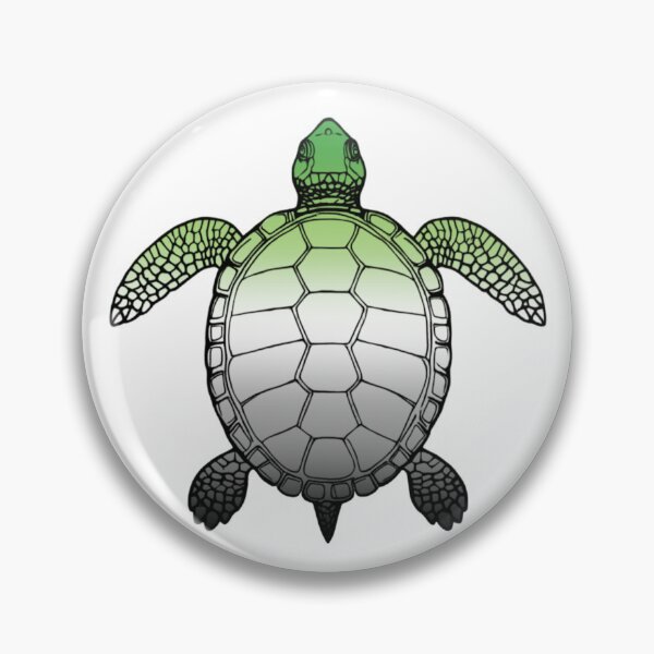 Item preview, Vibrant Aromantic Pride Turtle Illustration designed and sold by Travelslightly.