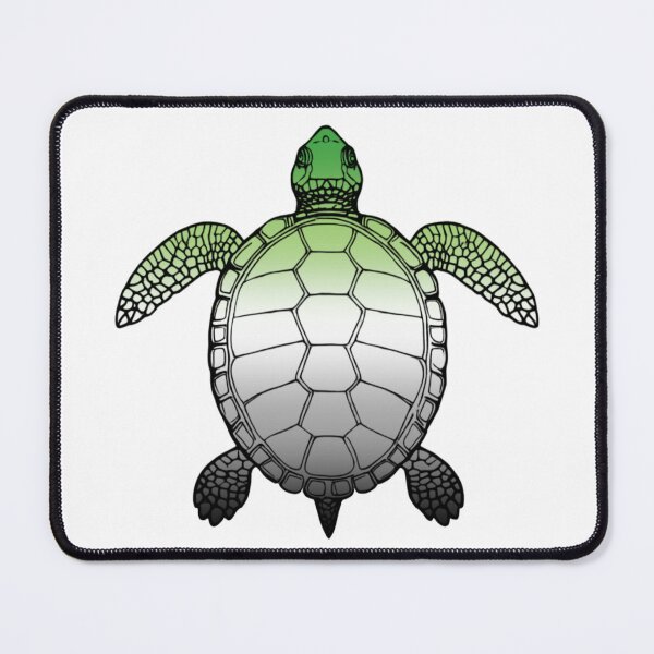 Item preview, Vibrant Aromantic Pride Turtle Illustration designed and sold by Travelslightly.